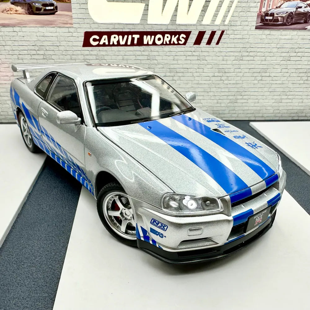 Nissan GTR R34 Skyline 1:24 SCALE Fast and furious paul walker car