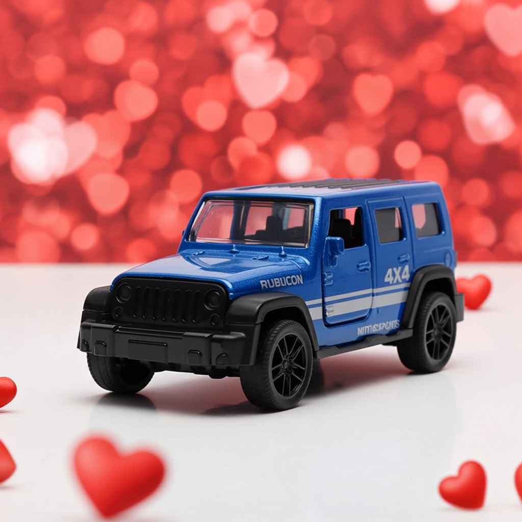 JEEP WRANGLER 4x4 BLUE 1:43 Scale