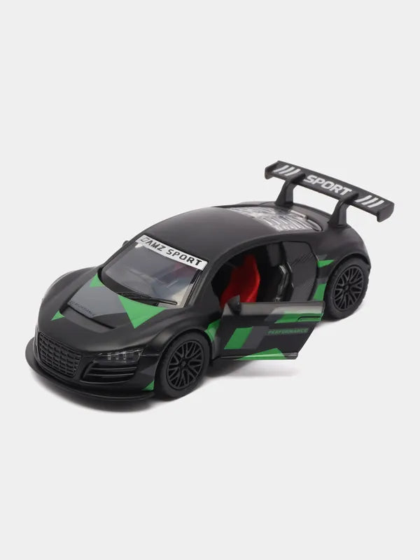 Audi R8 SPORTS BLACK 1:36 Scale With Print