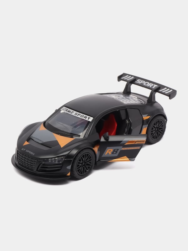 Audi R8 SPORTS BLACK 1:36 Scale With Print