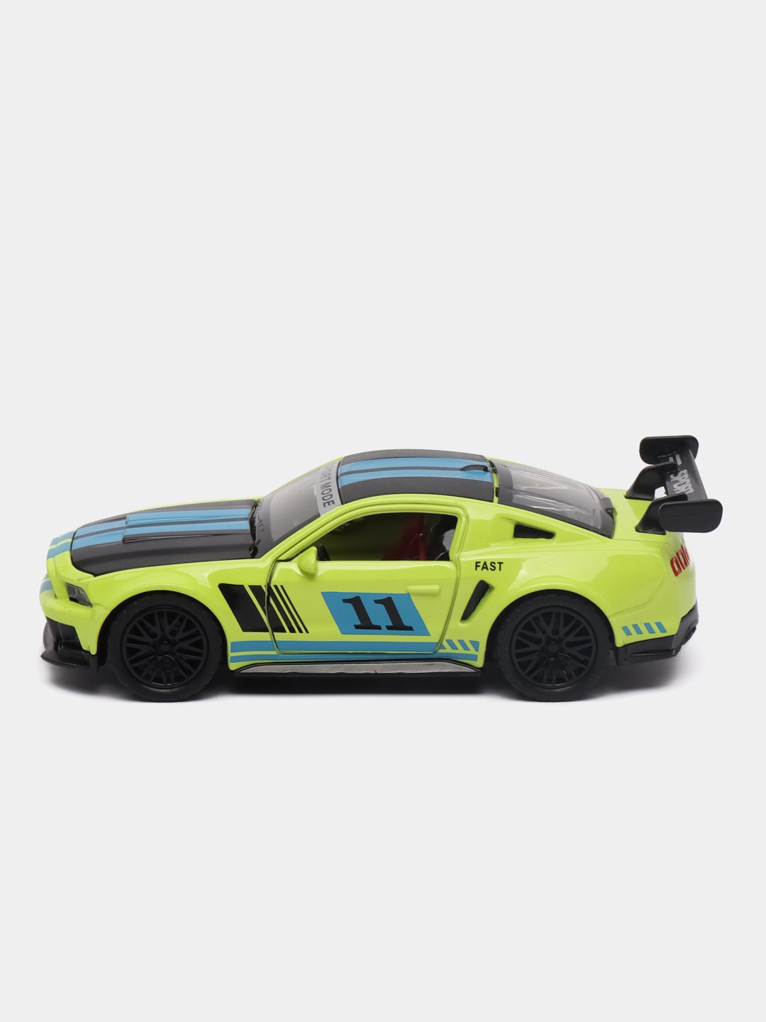 Mustang GT GREEN 1:36 Scale With Blue Print