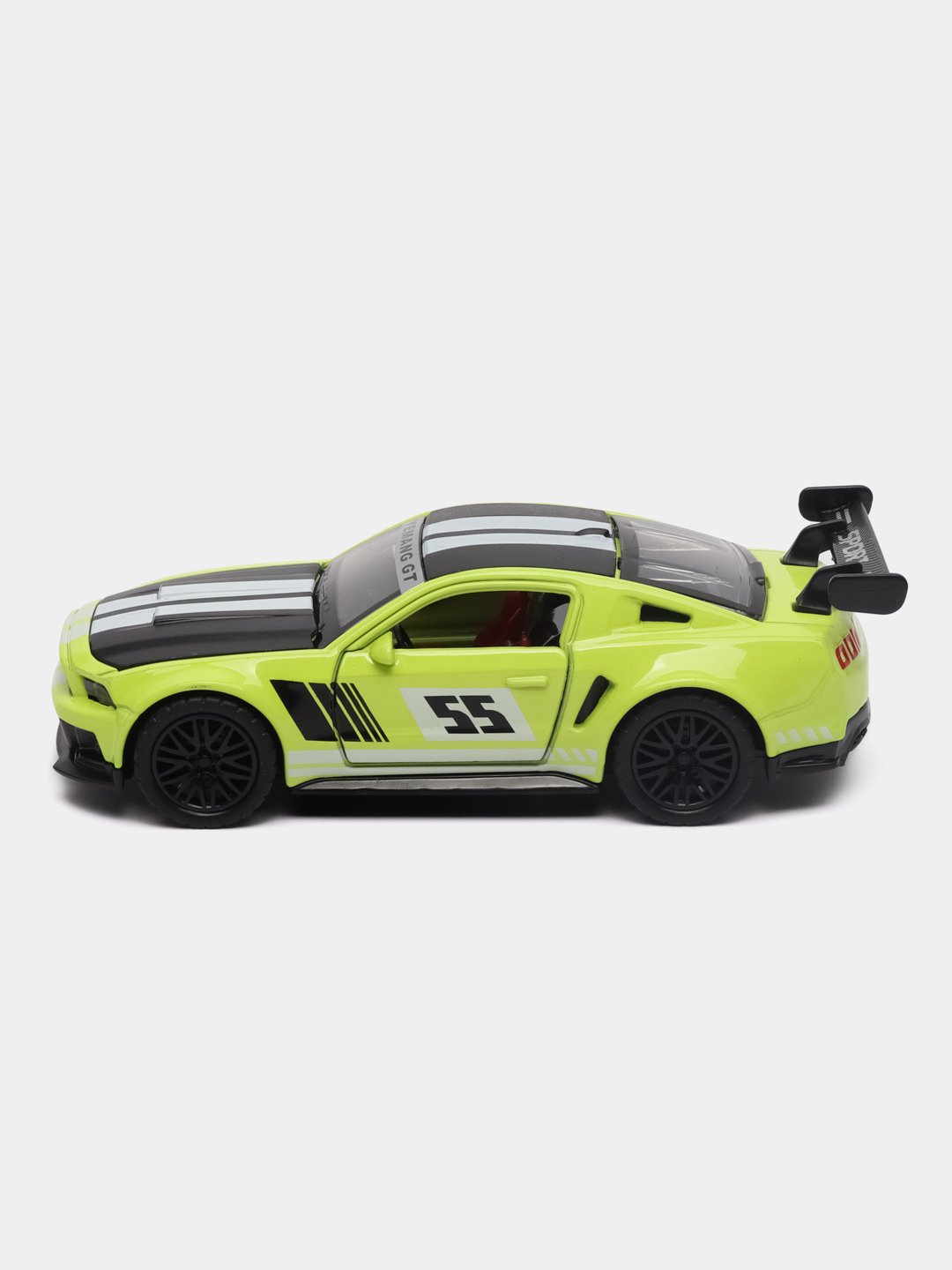 Mustang GT GREEN 1:36 Scale With White Print