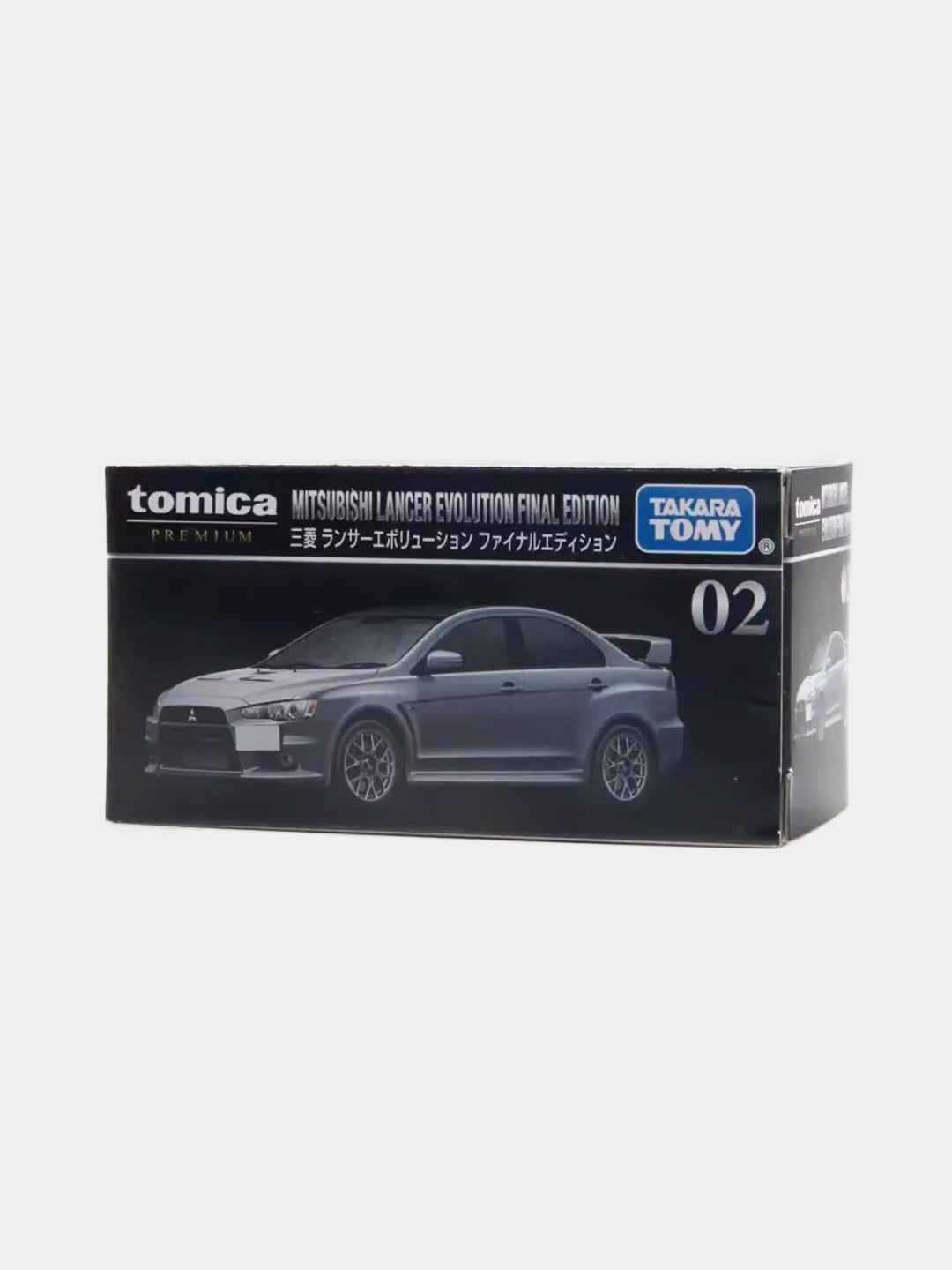 TAKARA TOMY 1:64 alloy die-cast model Black Box No. 02 Mitsubishi Lanser model car, boy toy car collection gift piece.