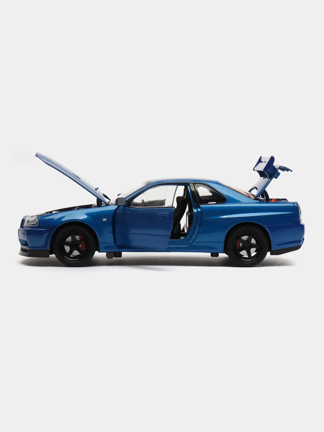 Nissan GTR R34 Skyline 1:24 SCALE Blue color Fast and furious paul walker car