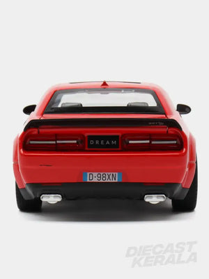 1:24 DODGE Challenger SRT Scale model car RED 1:24 scale model