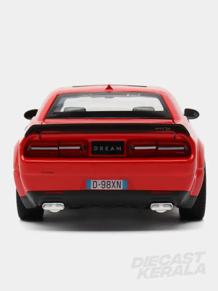 1:24 DODGE Challenger SRT Scale model car RED 1:24 scale model