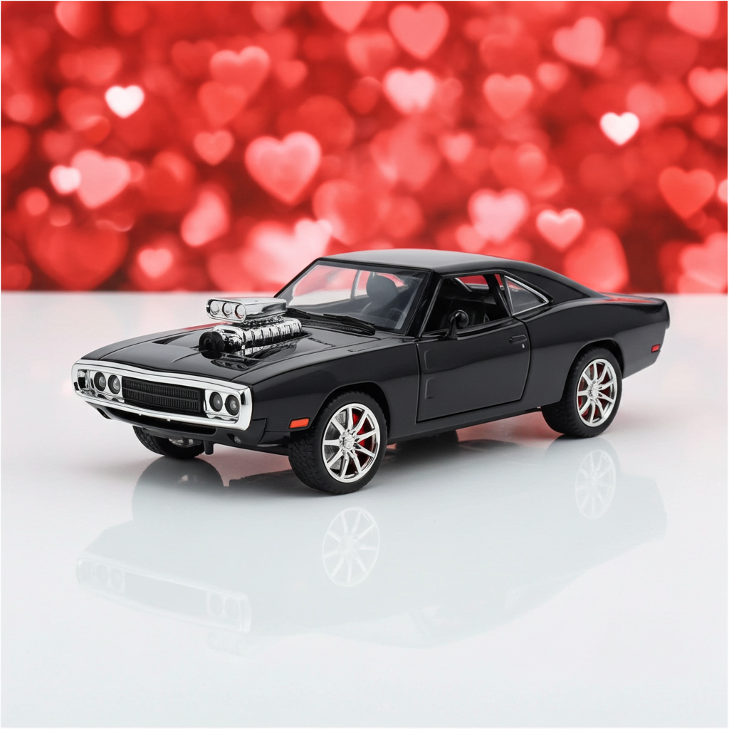 1970 Dodge Charger Metal Car, Collectible Model, Scale 1:24