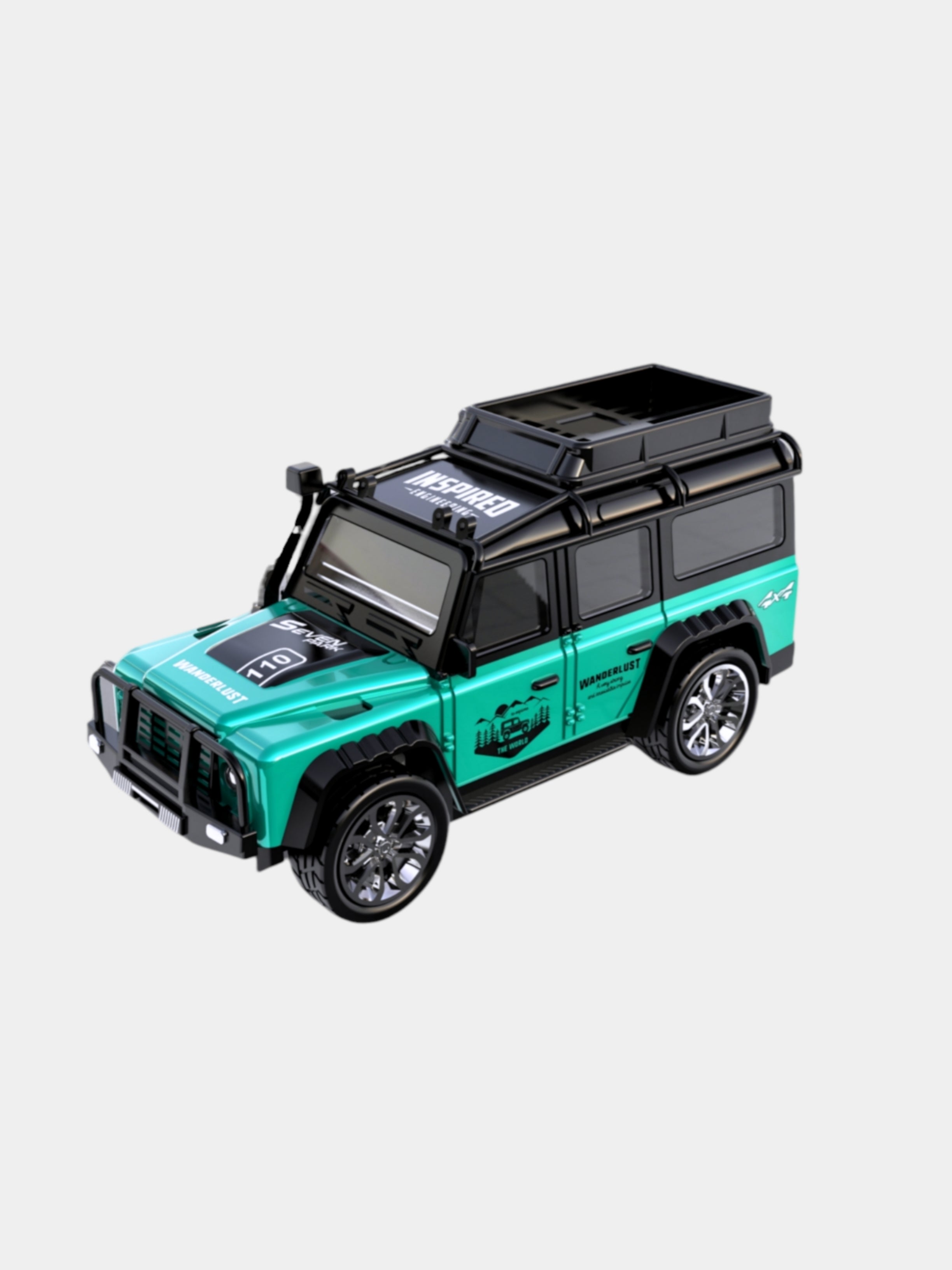 2.4GHz RC 1:64 DEFENDER 110 with trailer Alloy Model