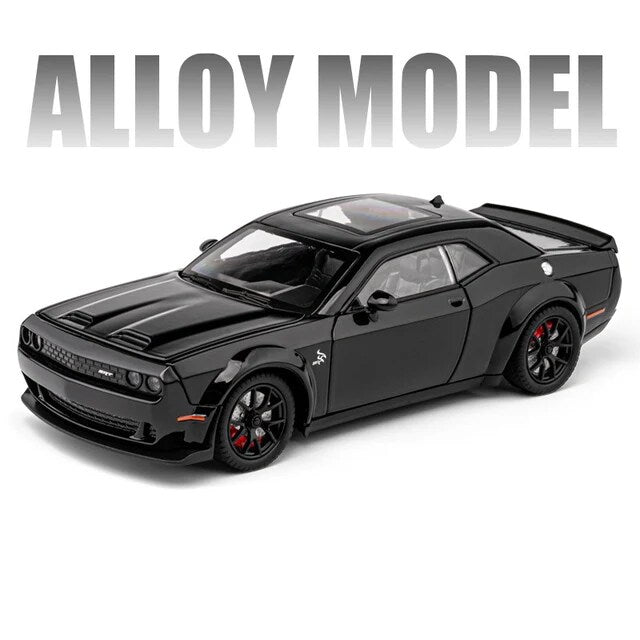 1:24 DODGE Challenger SRT Scale model car BLACK