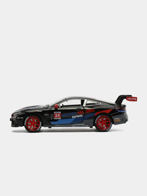 BMW M8 GTE Metal car BLACK 1:24 Scale