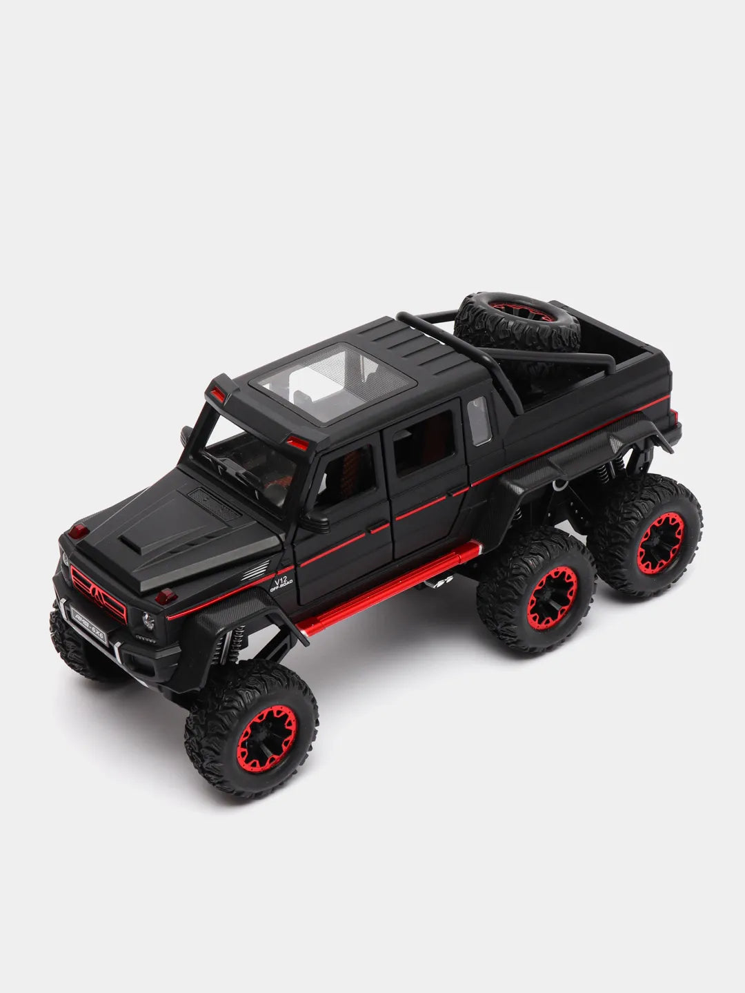 Mercedes Benz G63 AMG 6X6 V12 Off Road 1:24 Diecast Scale Model BLACK