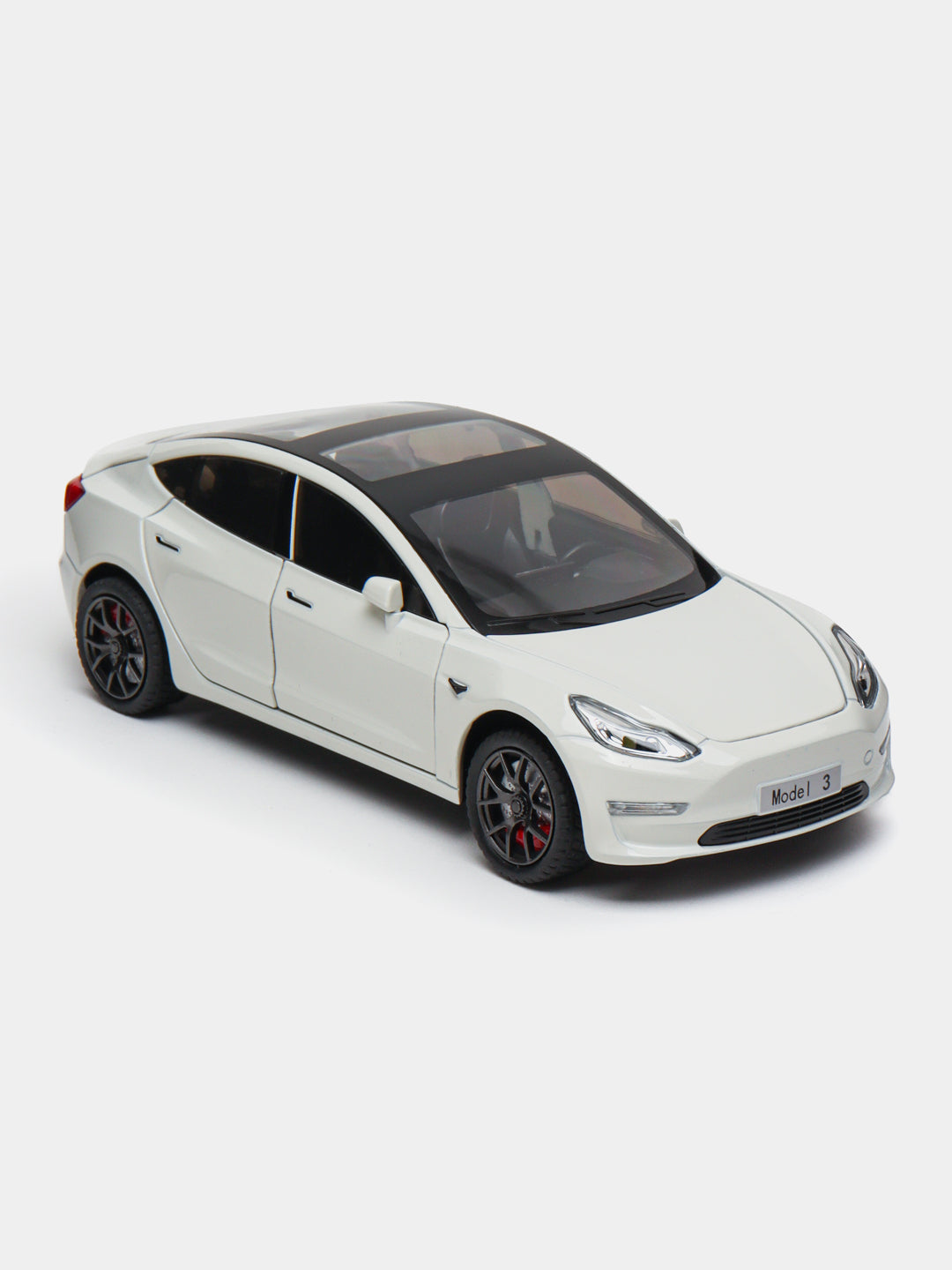 Tesla Model 3 Metal Diecast Car 1:24 scale model white