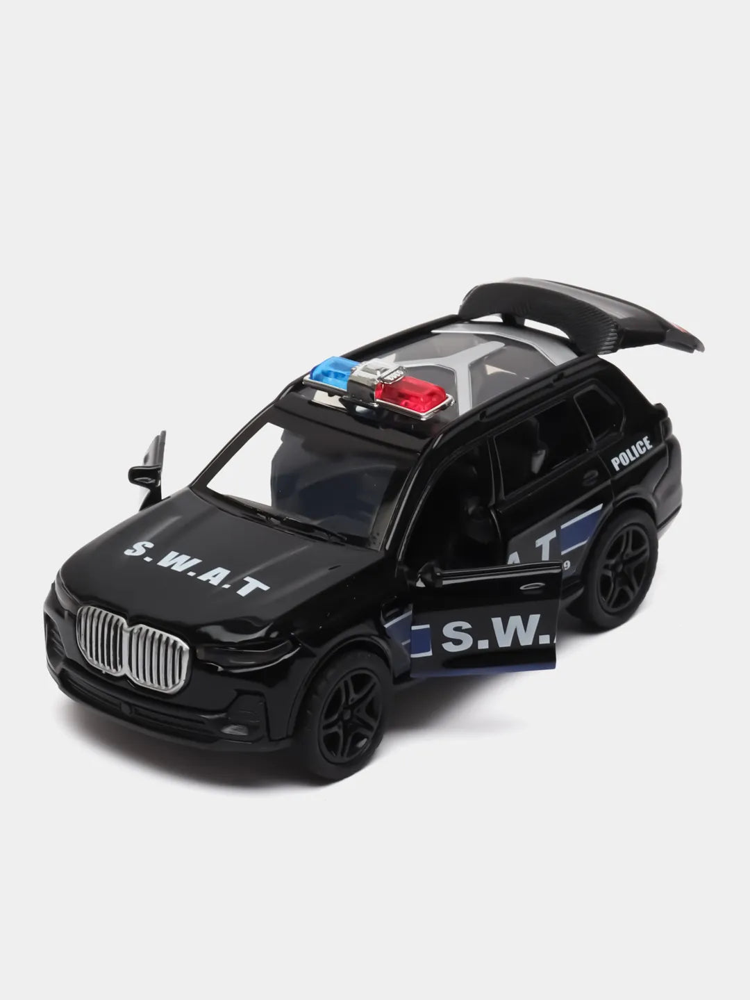 BMW X7 POLICE BLACK 1:36 Scale