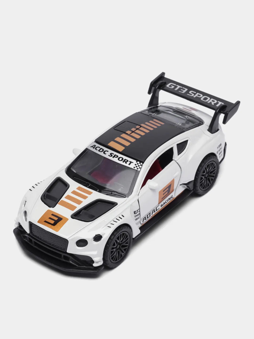 Bentley CONTINENTAL GT3 White With Print 1:36 Scale