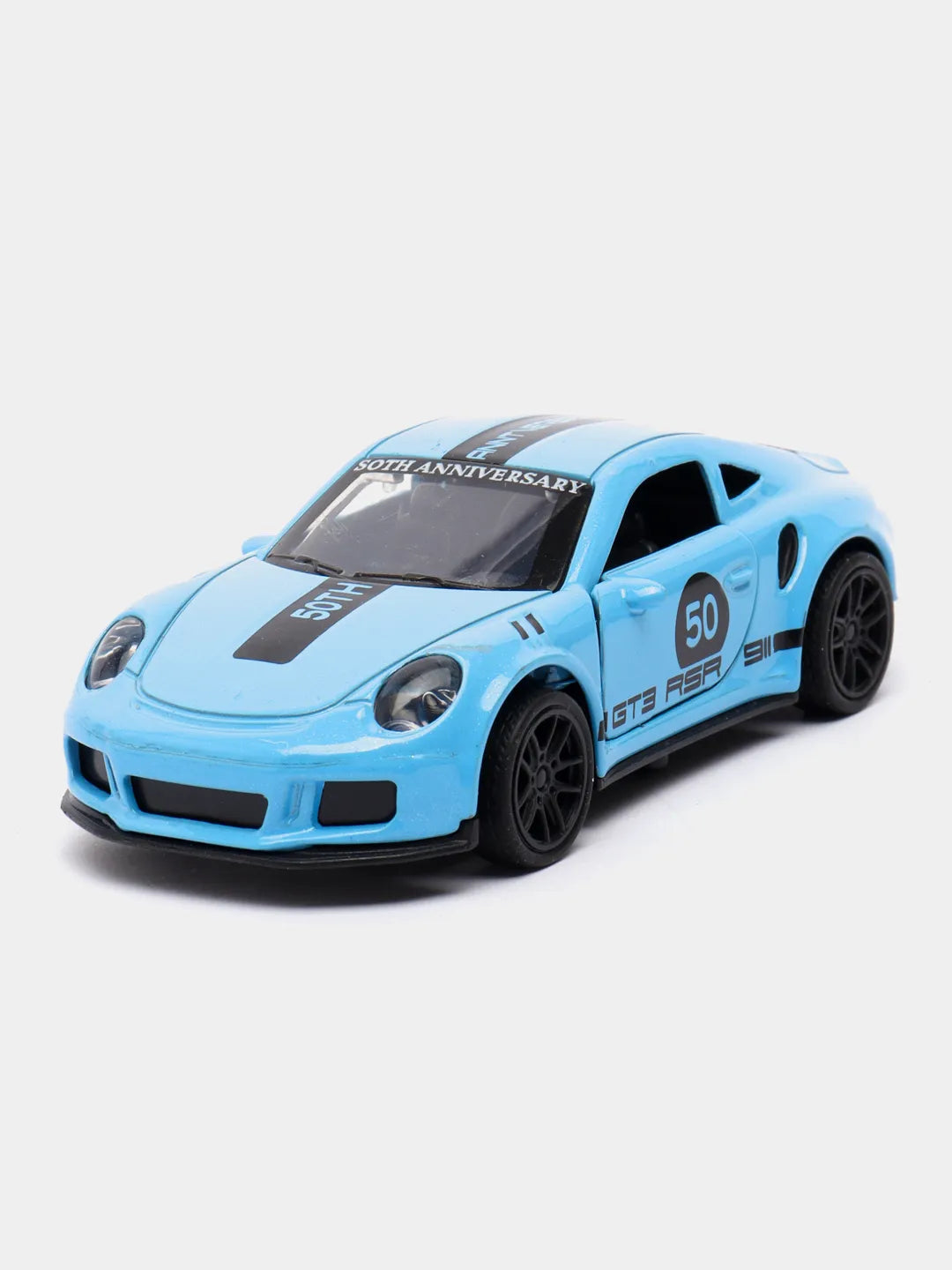 Porsche 911 1:43 diecast car with print